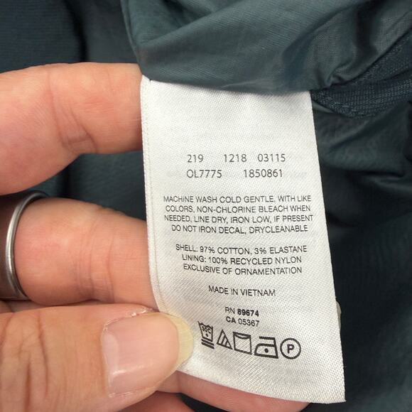 MOUNTAIN HARDWEAR Womens Kentro Jacket Size XL Lightweight Full Zip Cotton - Picture 4 of 7